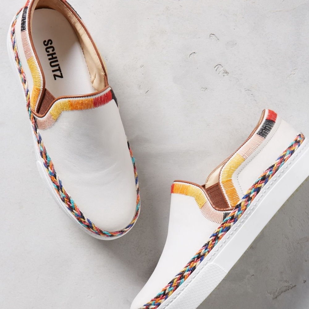 Shop the Schutz Tirian Embroidered Sneakers